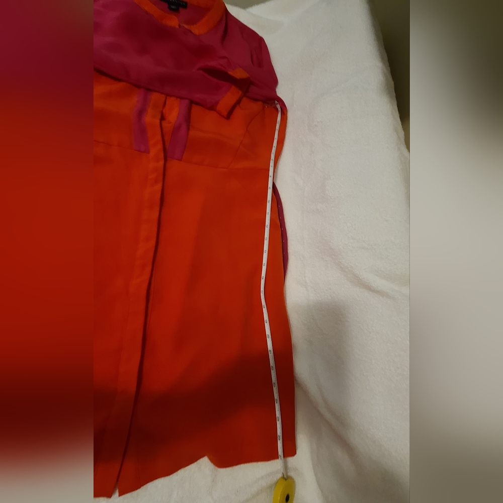 Attention Colorblock Shift Dress Pink&Orange Size L - Picture 15 of 16